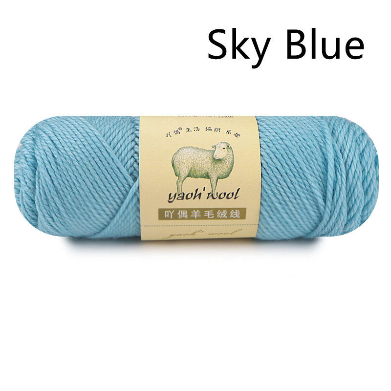 3-ply Wool Acrylic Blended Yarn For Children's Handmade DIY