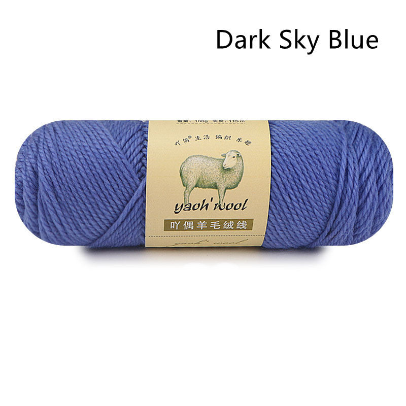 3-ply Wool Acrylic Blended Yarn For Children's Handmade DIY