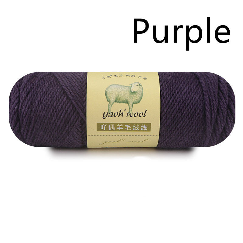 3-ply Wool Acrylic Blended Yarn For Children's Handmade DIY