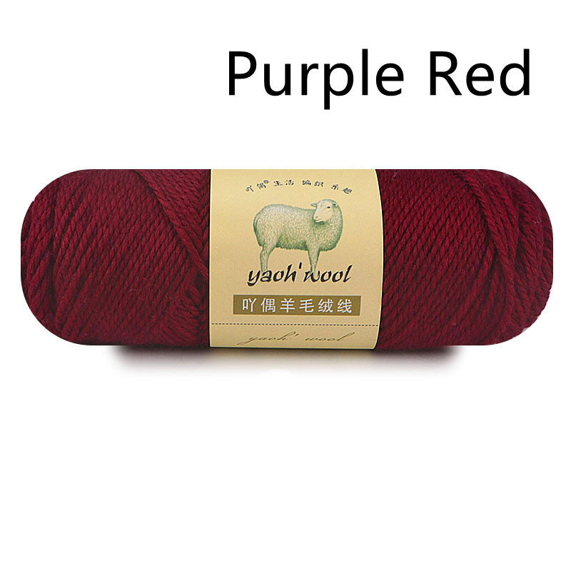 3-ply Wool Acrylic Blended Yarn For Children's Handmade DIY