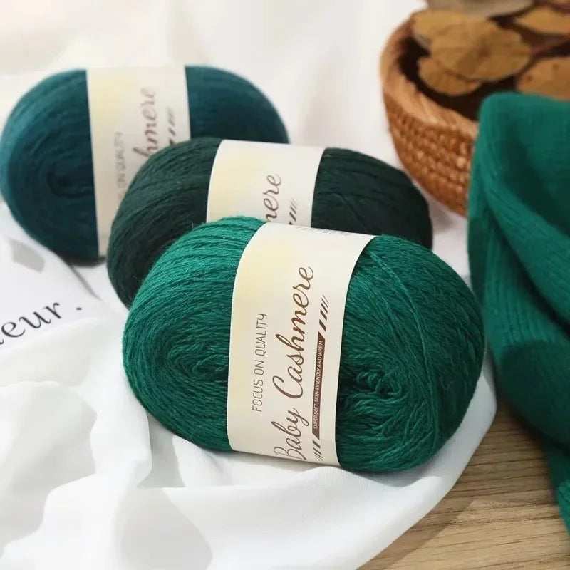 50g/roll Soft Wool Knitting Cashmere Long Thin Yarn DIY Hand Crochet Roll Mohair Yarn Soft Mohair Cashmere Wool Knitting Yarn