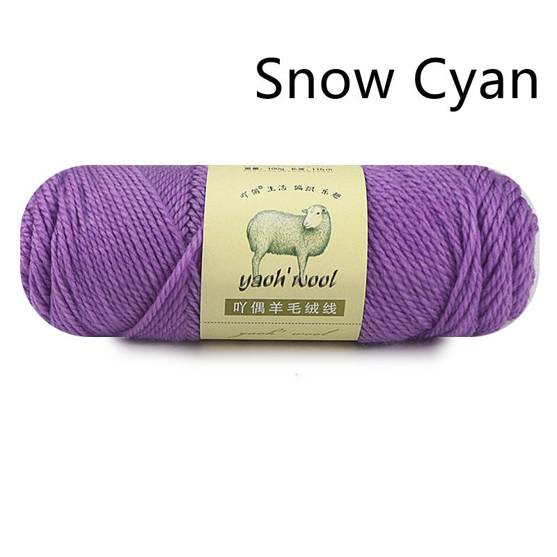 3-ply Wool Acrylic Blended Yarn For Children's Handmade DIY